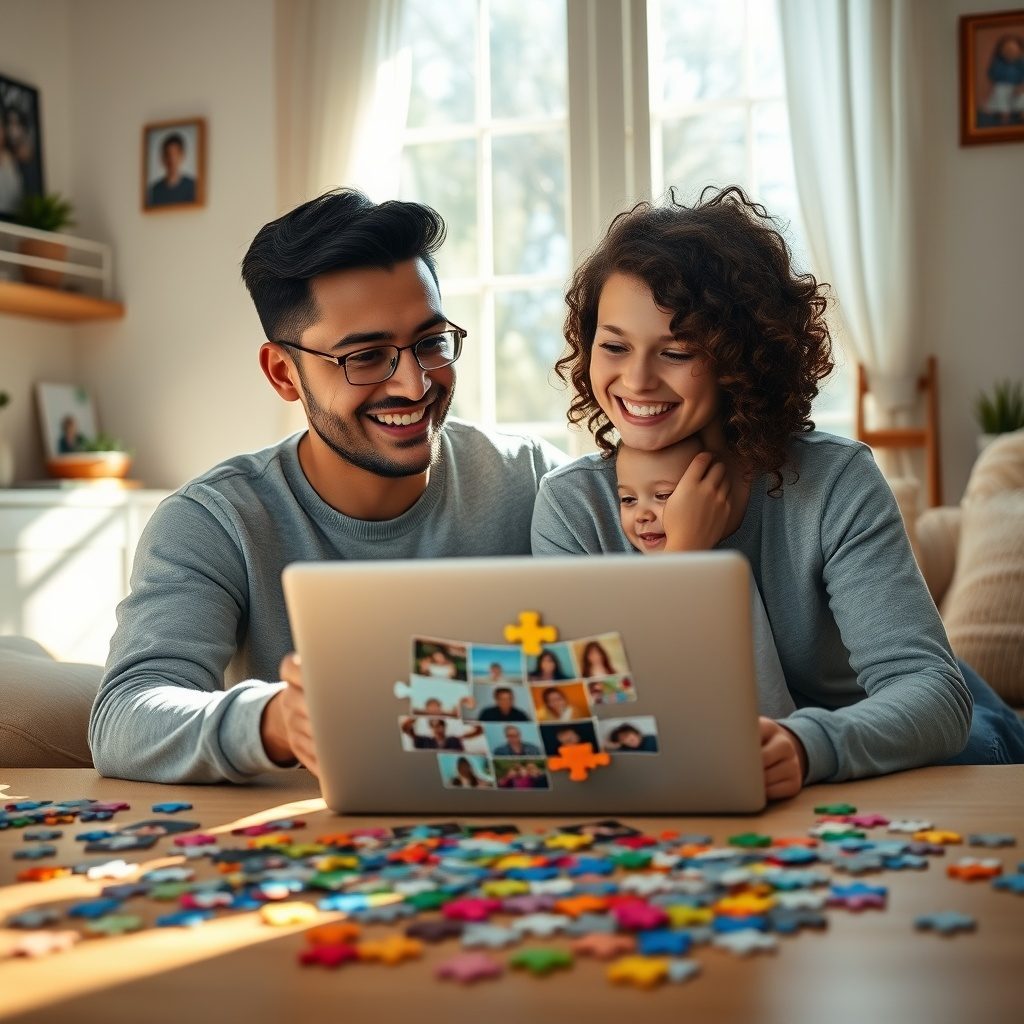 Puzzle personalizzati per famiglie